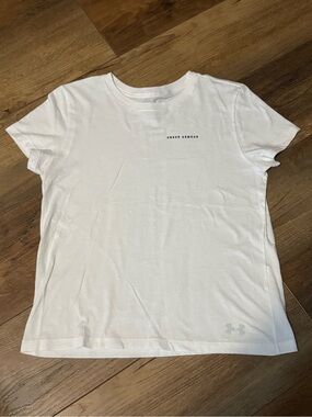 Under Armour Classic White Crewneck Logo Tee